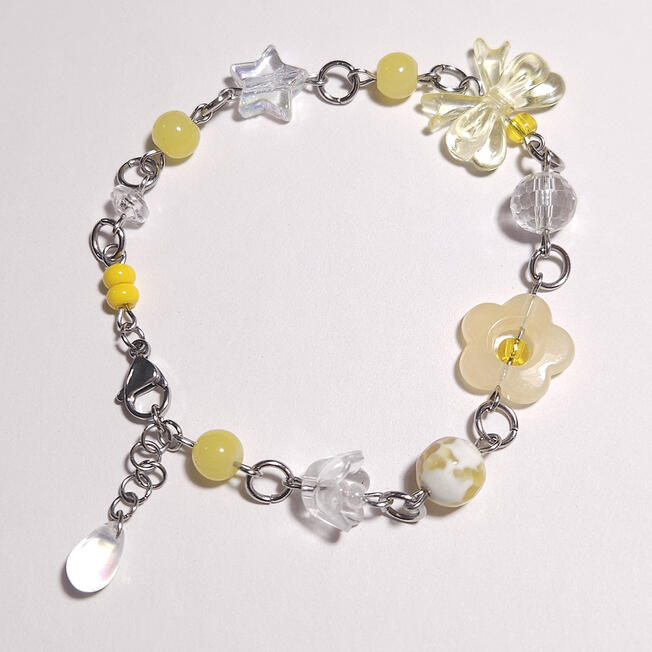 monochrome yellow bracelet